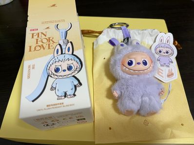 POP MART THE MONSTERS (LABUBU) Pin for Love Series-Vinyl Plush Pendant (A-M) E