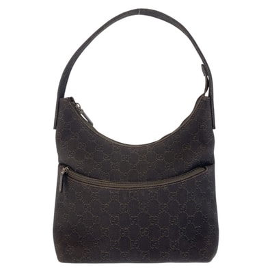 美品 GUCCI グッチ ブラウン GGキャンバス ショルダーバッグ 600908 【中古】