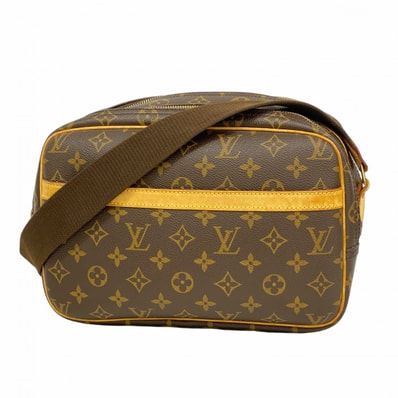 【6da0283】ルイヴィトン ショルダーバッグ モノグラム リポーターPM M45254 ブラウン【中古】レディース