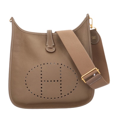 エルメス エブリンIII PM ショルダーバッグ トリヨンクレマンス ベージュ レディース HERMES 中古