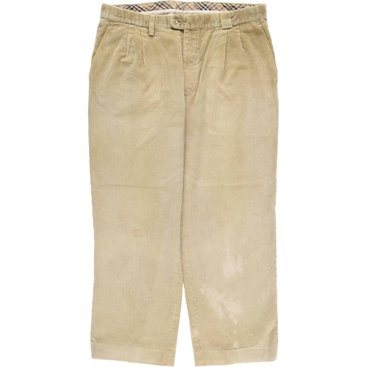 古着 バーバリー Burberry's LONDON ツータック コーデュロイパンツ メンズw34相当/eaa627369