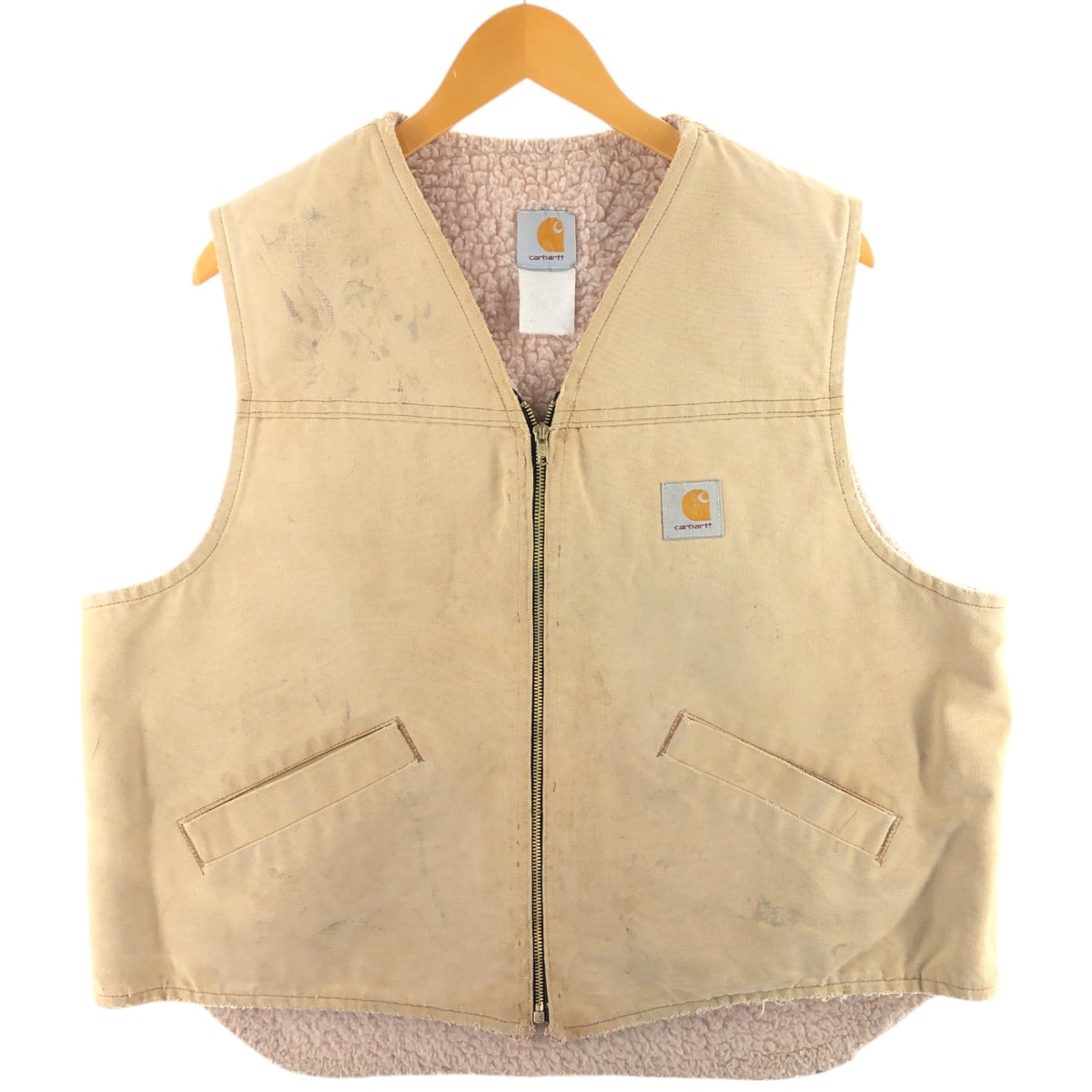 古着 カーハート Carhartt ダックベスト USA製 メンズM相当/eaa498399