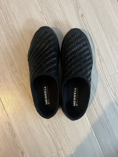 MERRELL Moab 2 Slide Leather Woven 1TRL "Black"