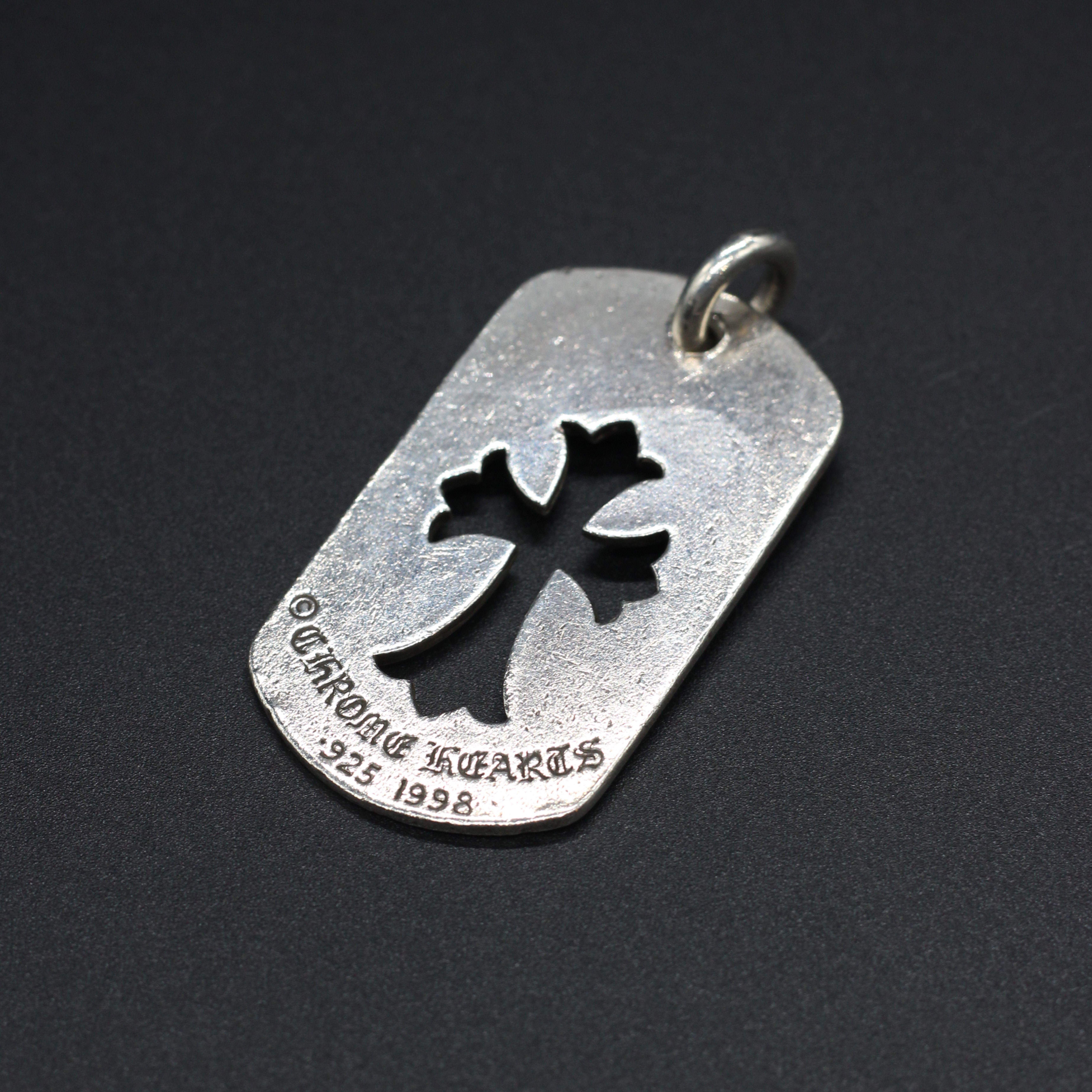 CHROME HEARTS クロムハーツ カットアウトクロス ドッグタグ トップ シルバー アクセサリー
