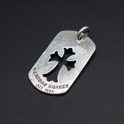 CHROME HEARTS クロムハーツ カットアウトクロス ドッグタグ トップ シルバー アクセサリー