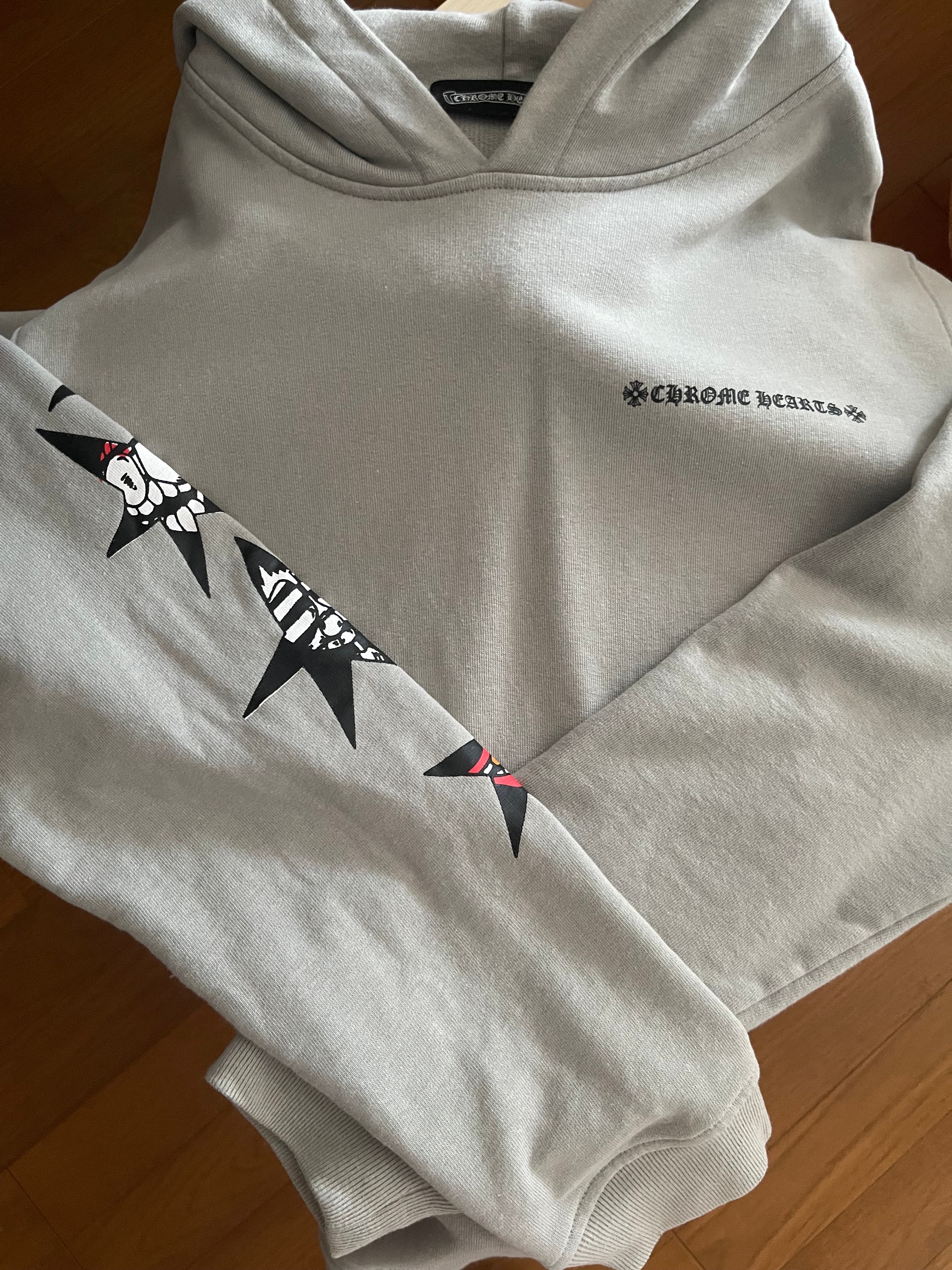 Chrome Hearts PPO Suggest Space HD PLVR Matty Boy Back Print Pullover Hoodie "Gray"