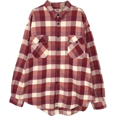 古着 リーバイス Levi's 長袖 ライトネルチェックシャツ メンズXL相当/eaa672811