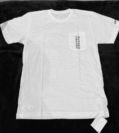 オールド Chrom Heartsクロムハーツ 東京限定 スクロールラベルTシャツ