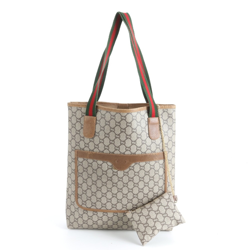 グッチ GGスプリーム シェリー ライン トート バッグ
