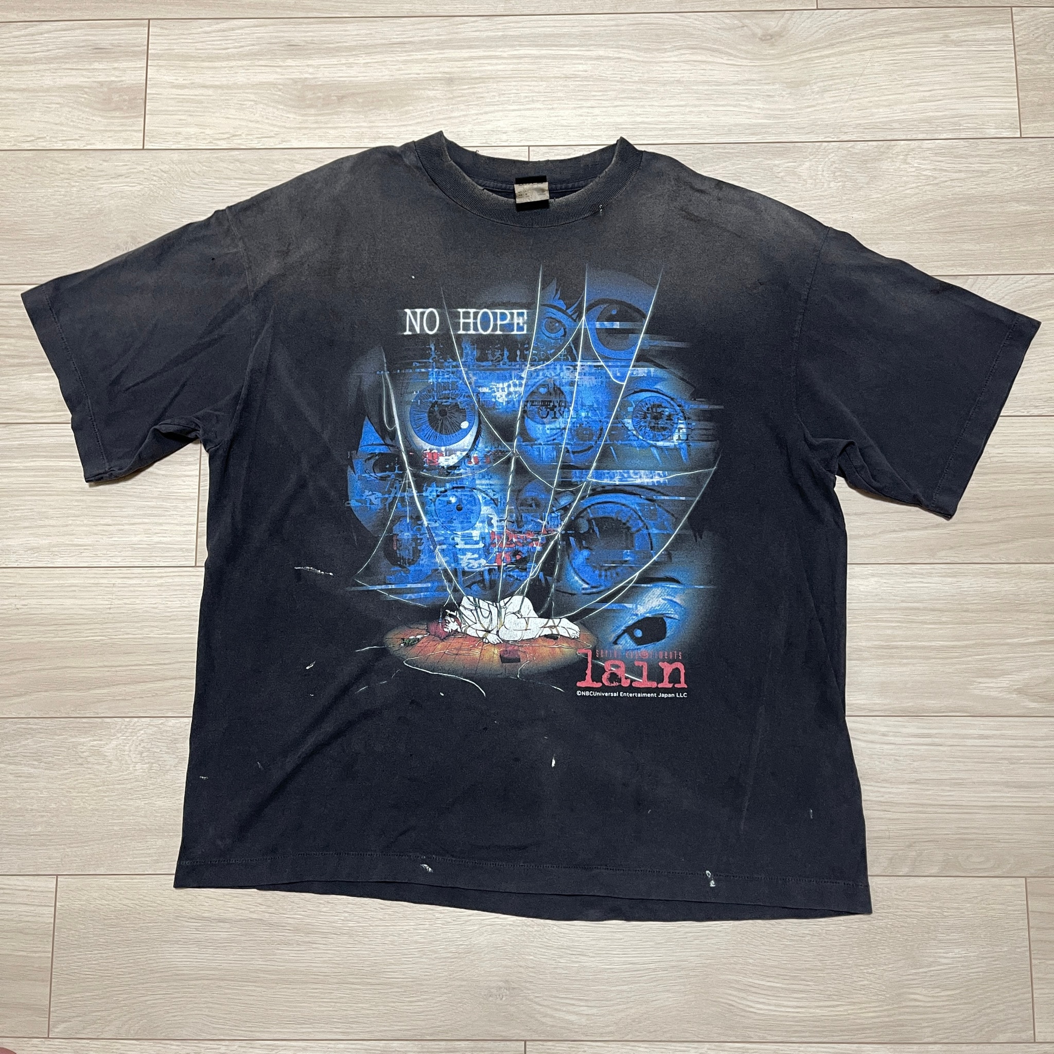 SAINT Mxxxxxx x serial experiments lain x Geeks Rule Lain SS T-Shirt/No Hope "Black"
