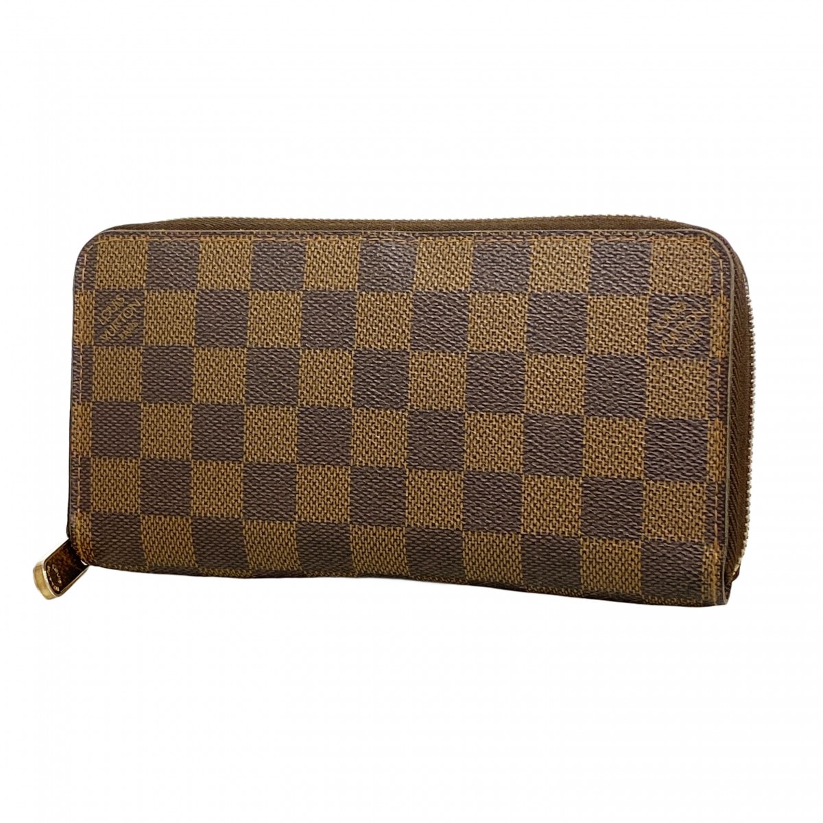 【6cd4979】ルイヴィトン 長財布 ダミエ ジッピーウォレット N60015 エベヌ【中古】メンズ レディース ユニセックス