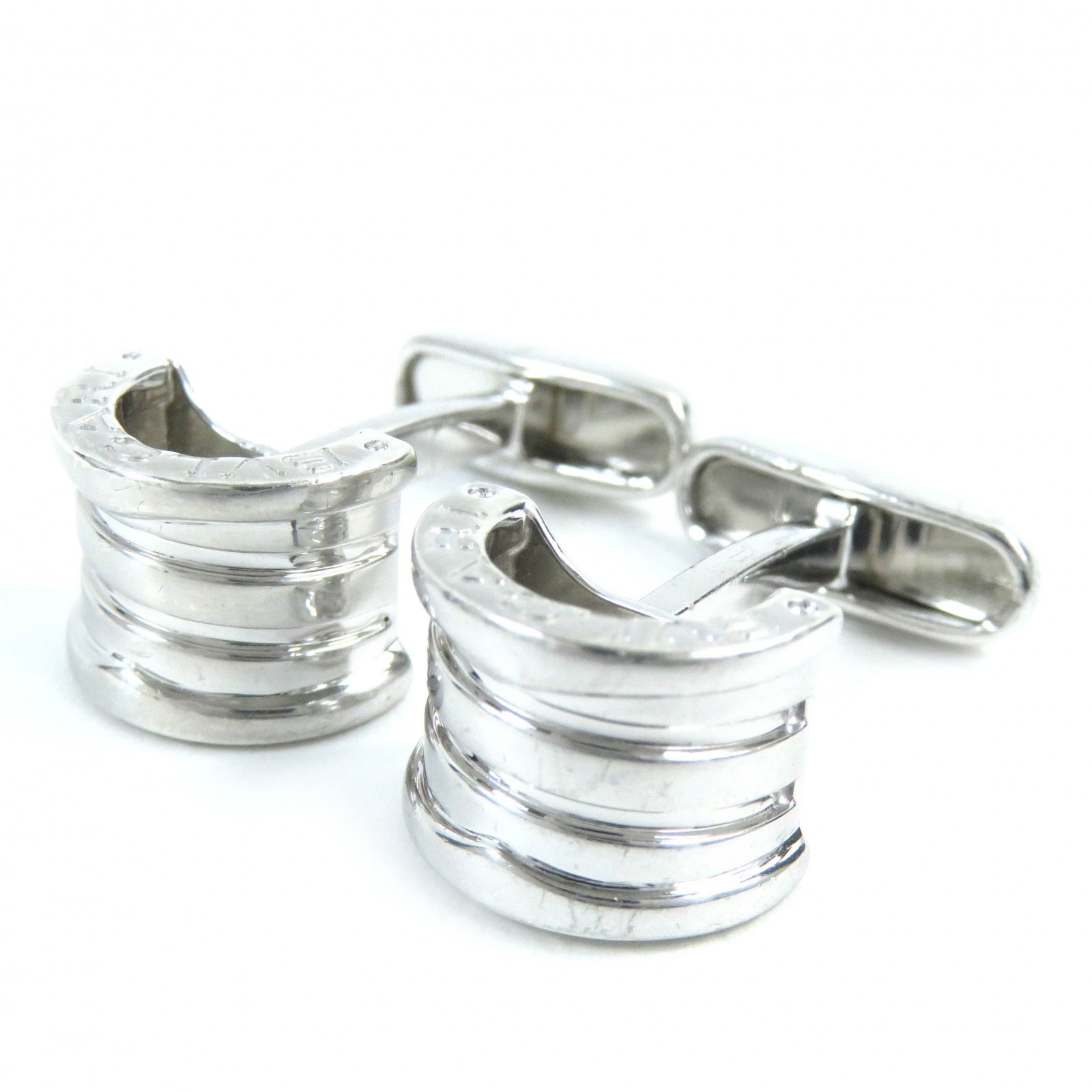 ブルガリ カフスボタン カフリンクス シルバー B.zero1 ビーゼロワン