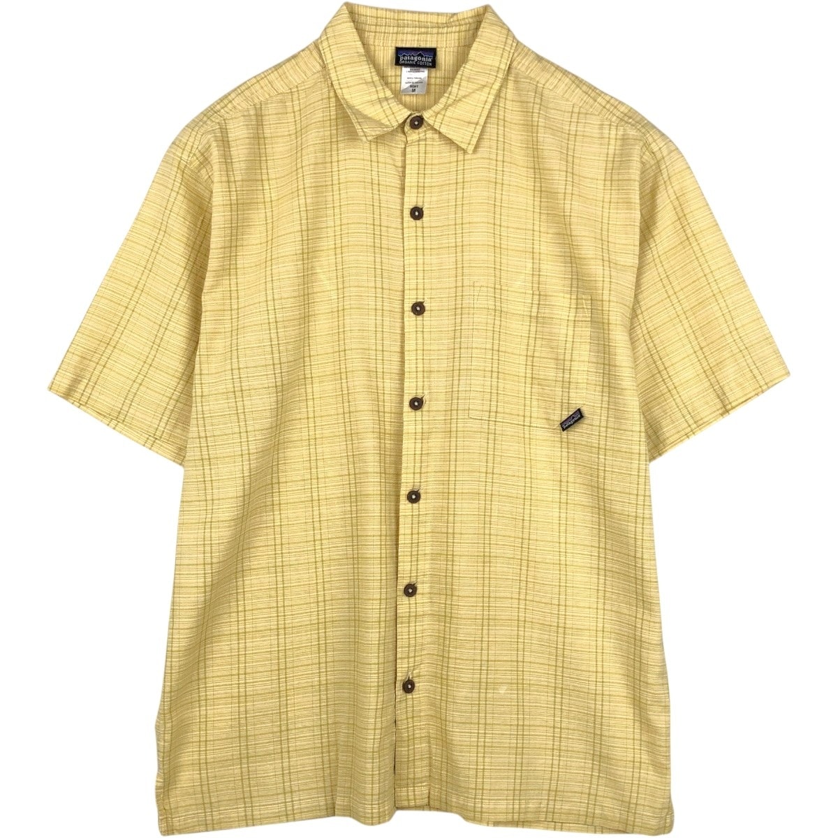 古着 パタゴニア Patagonia ORGANIC COTTON オーガニックコットン 52920SS 半袖 コットン チェックシャツ ボックスシャツ メンズM相当/eaa659102