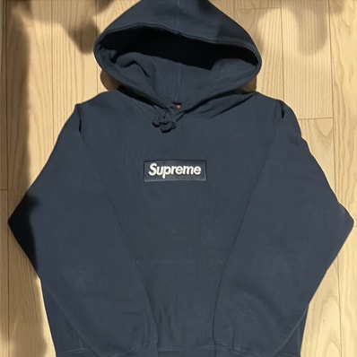 Supreme Box Logo Hooded Sweatshirt (25FW) "Navy"