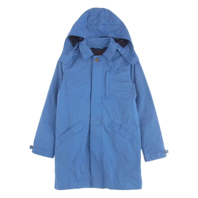 HYSTERIC GLAMOUR ヒステリックグラマー ステンカラーコート 0133AC01 メモリータッサ フード付 ステンカラーコート ブルー系 FREE【中古】