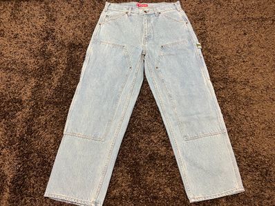 Supreme Double Knee Denim Painter Pant "Blue"