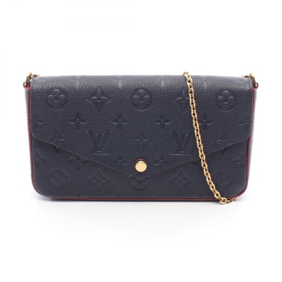 ルイ・ヴィトン LOUIS VUITTON ポシェット フェリシー モノグラム アンプラント マリーヌルージュ ショルダーバッグ バッグ レザー レッド レディース ネイビー系 / レッド系 M64099 【中古】