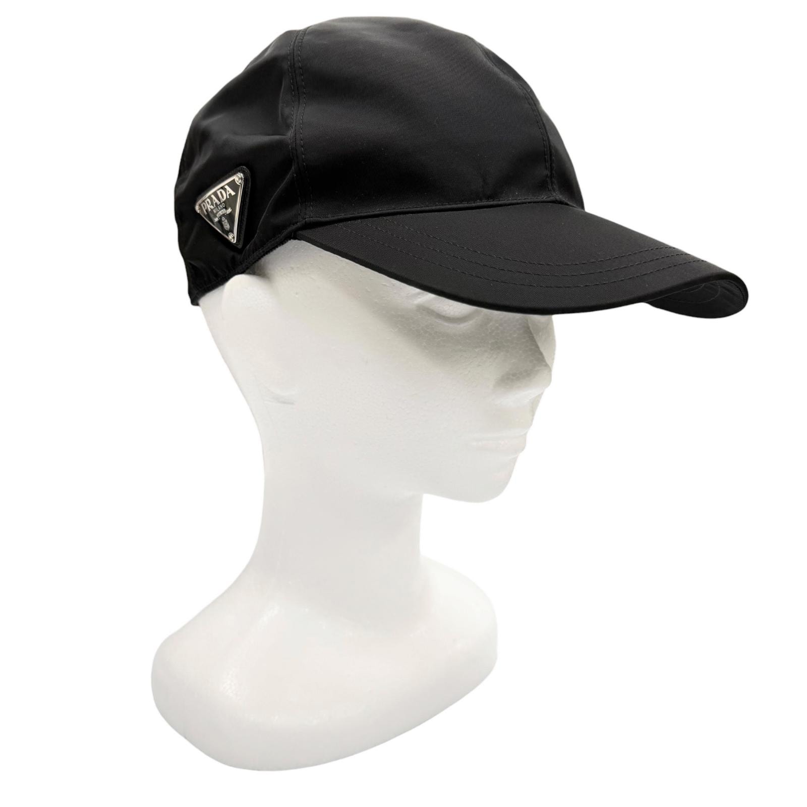 美品 プラダ キャップ ブラック メンズ XL 1HC274