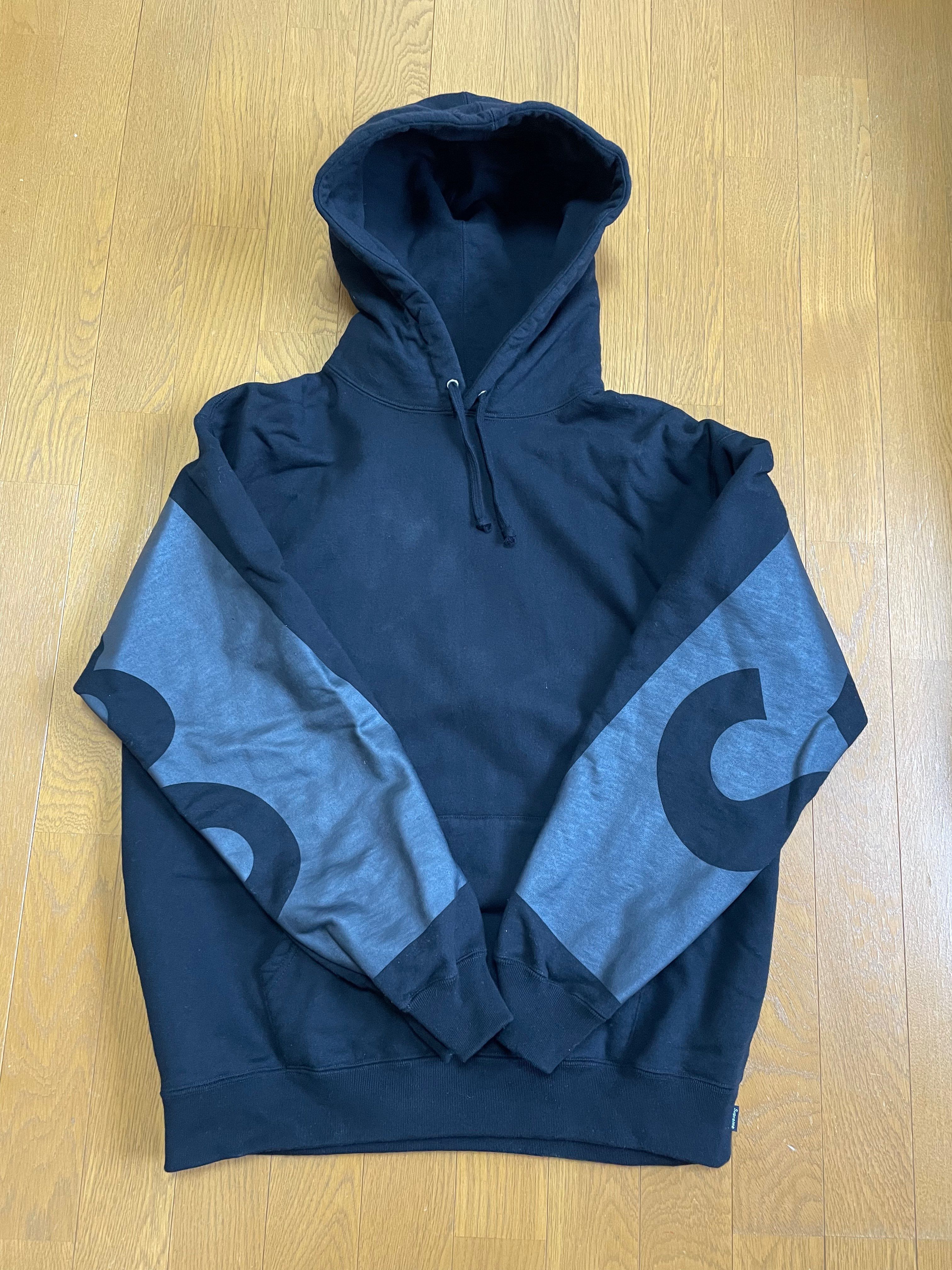 Supreme Big Logo Hooded Sweatshirt "Black"
