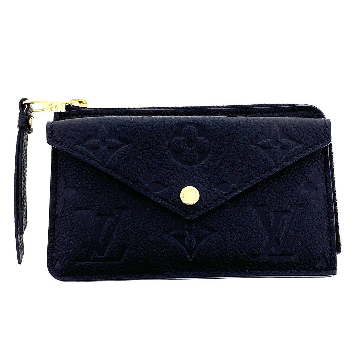LOUIS VUITTON ルイ・ヴィトン ポルトカルト レクトヴェルソ コインケース M69421 モノグラムアンプラント ブラック レディース【中古】