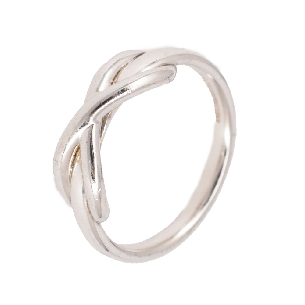 ティファニー TIFFANY&Co. インフィニティリング サイズ49/JP9 SV925 シルバー レディース S#144586