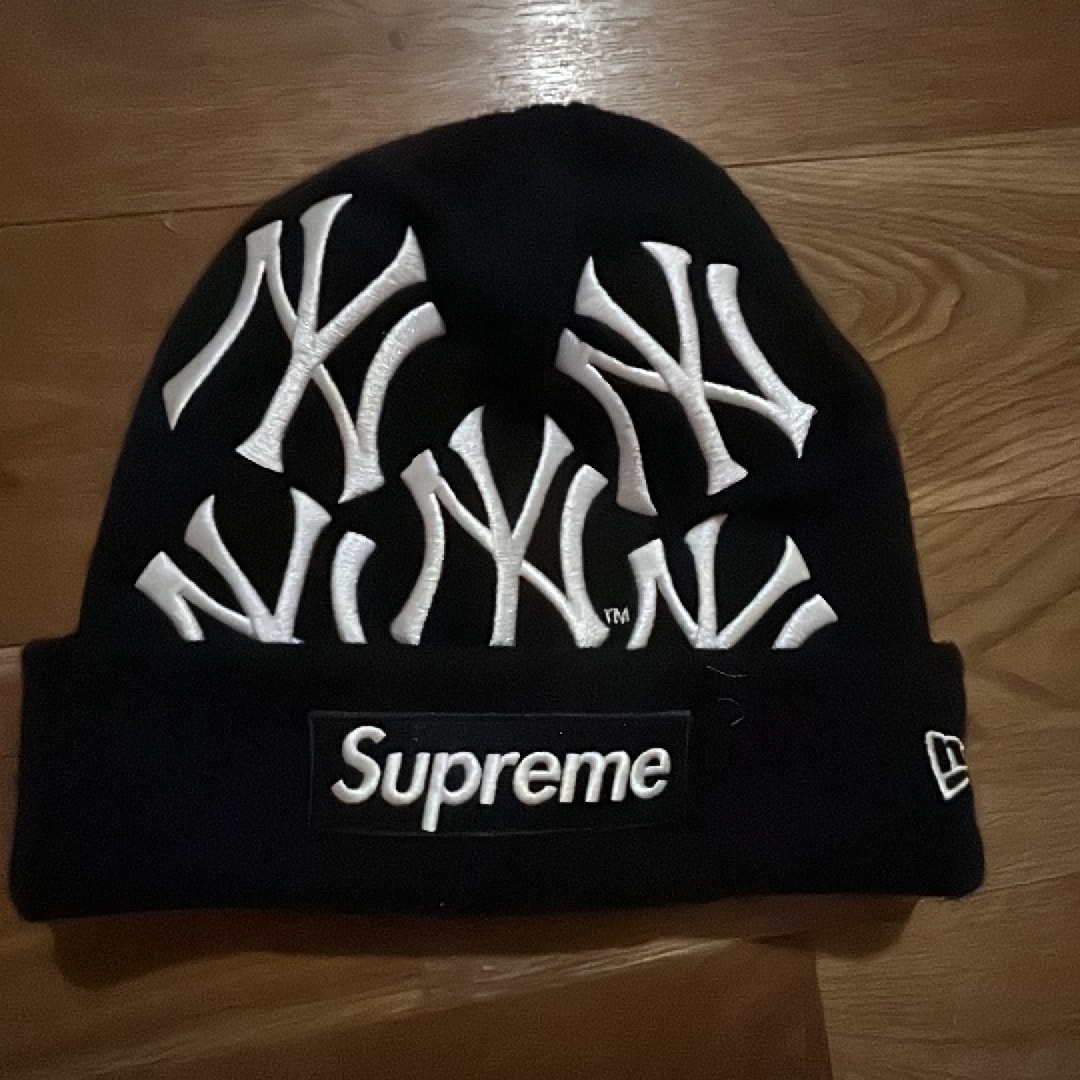 Supreme / New York Yankees / New Era Box Logo Beanie "Black"