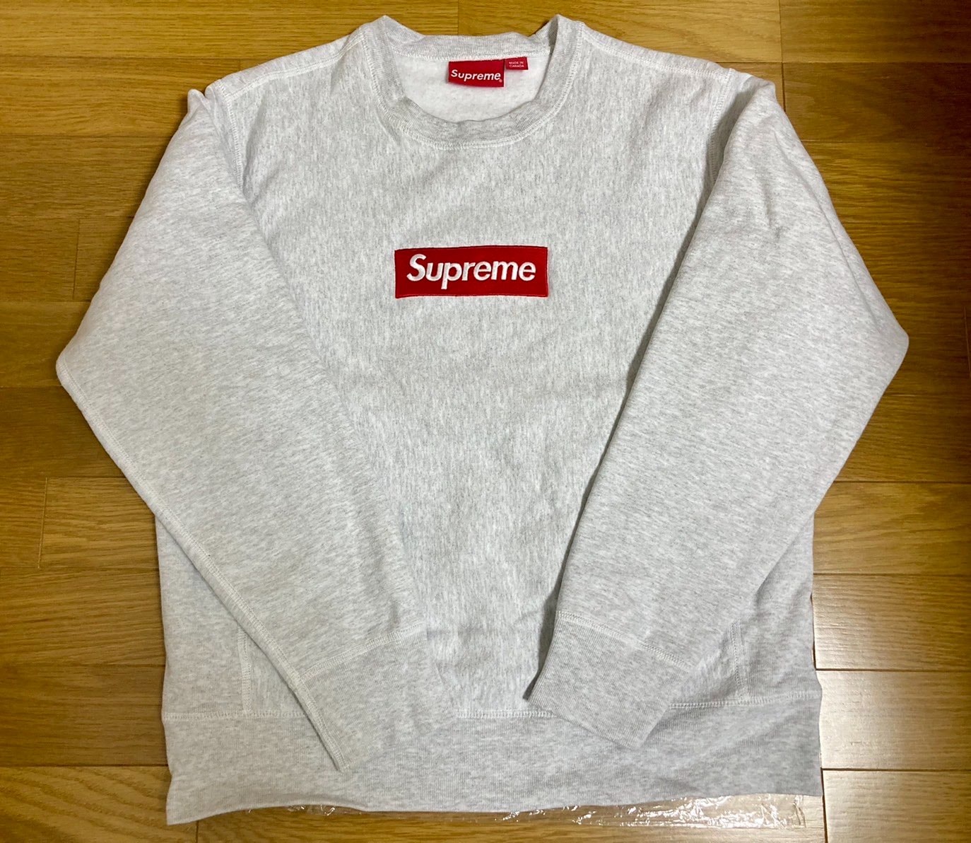 Supreme Box Logo Crewneck Sweatshirt "Ash Grey" (18FW)