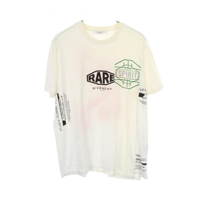 ジバンシィ GIVENCHY グラフィックプリント 半袖Tシャツ 衣料品 トップス コットン メンズ ホワイト系 / マルチカラー 【中古】