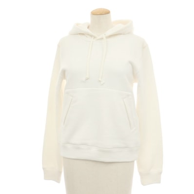 【中古】コムデギャルソン ガール COMME des GARCONS GIRL × 高橋真琴 2022年秋冬 プルオーバー パーカー ホワイト【サイズM】【レディース】