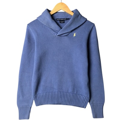 古着 ラルフローレン Ralph Lauren RALPH LAUREN SPORT ショールカラー コットンニットセーター レディースL相当/eaa572611