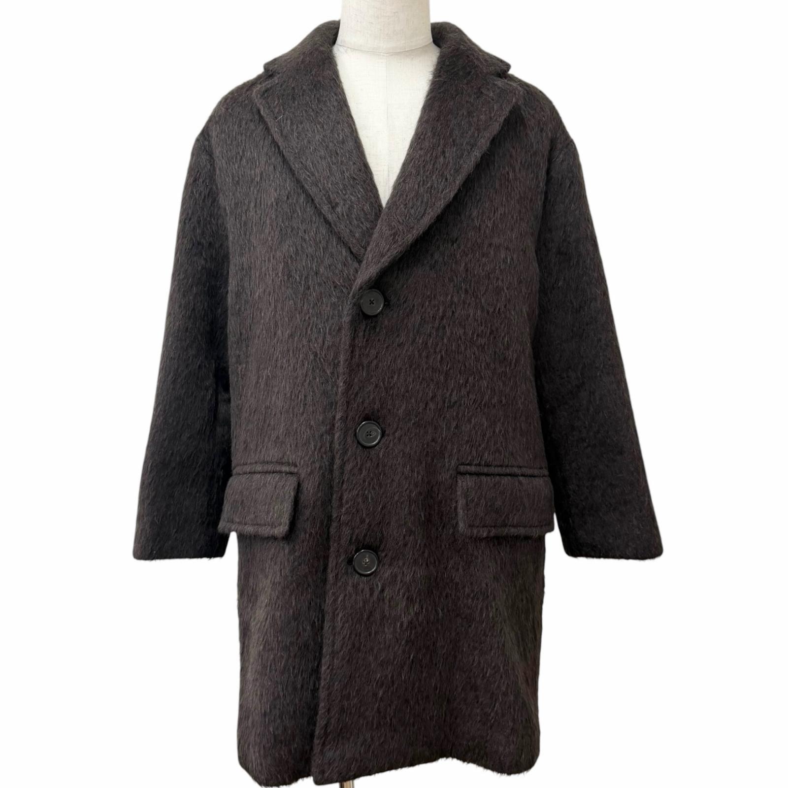 未使用品 エルメス チェスターコート ブラウン IT 50 H561240H7