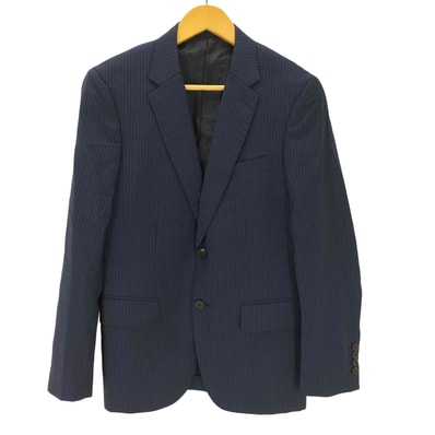 soho fit ストライプ ウール シングルテーラードジャケット【1138144393784】