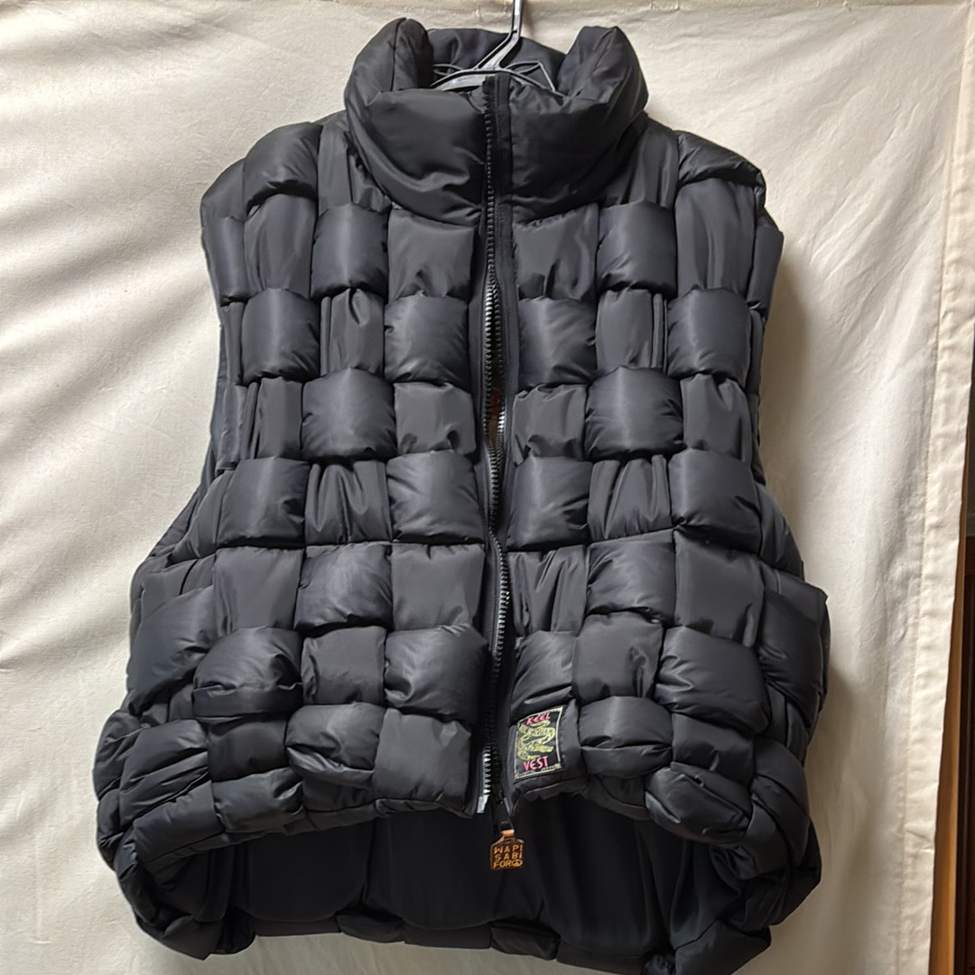 KAPITAL Ripstop Nylon Down Burger-Keel Vest 