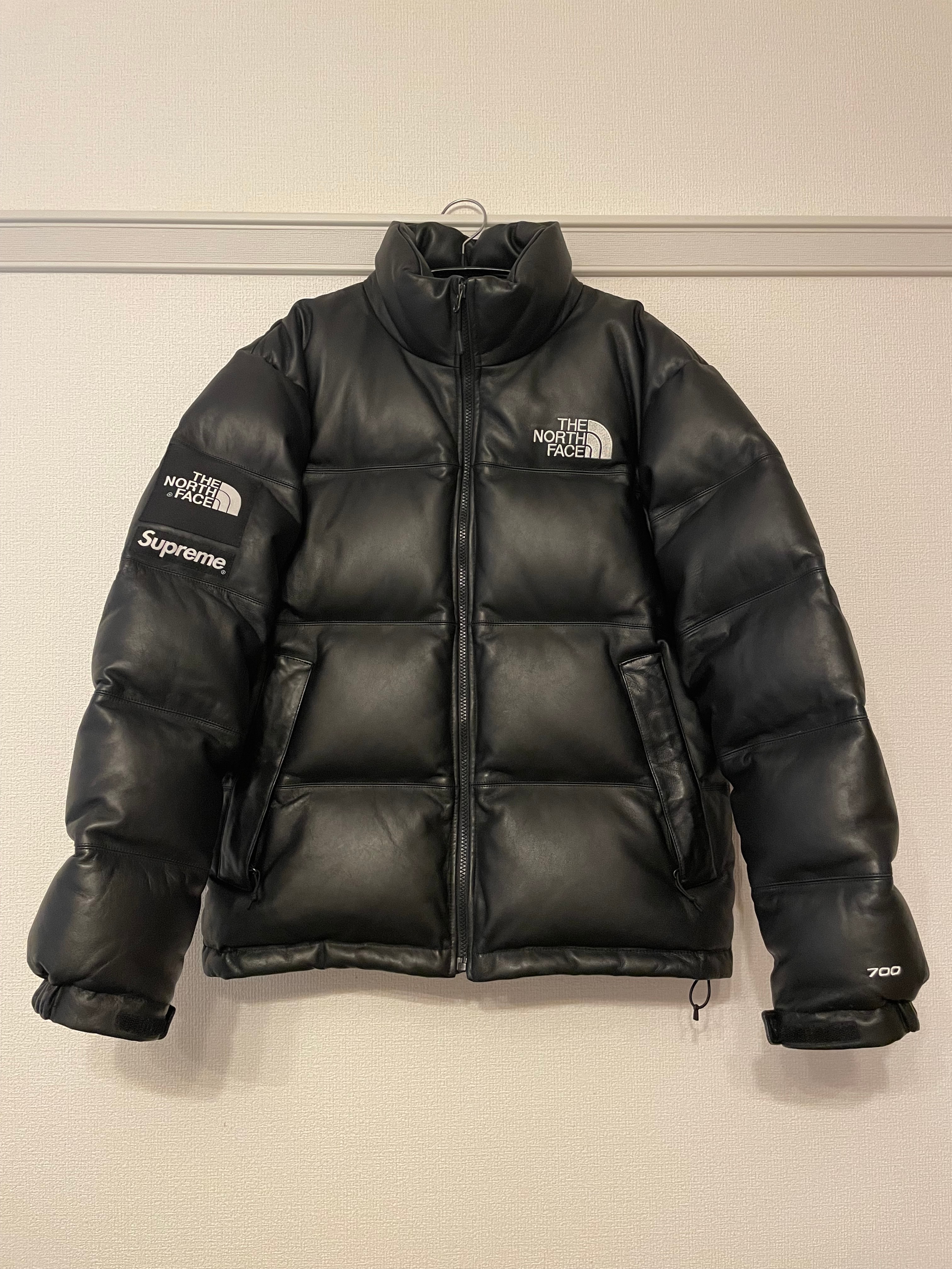Supreme x The North Face Leather Nuptse Jacket "Black"