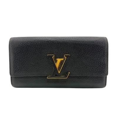 ルイヴィトン LOUIS VUITTON 長財布 トリヨン ポルトフォイユ カプシーヌ M61248 ブラック