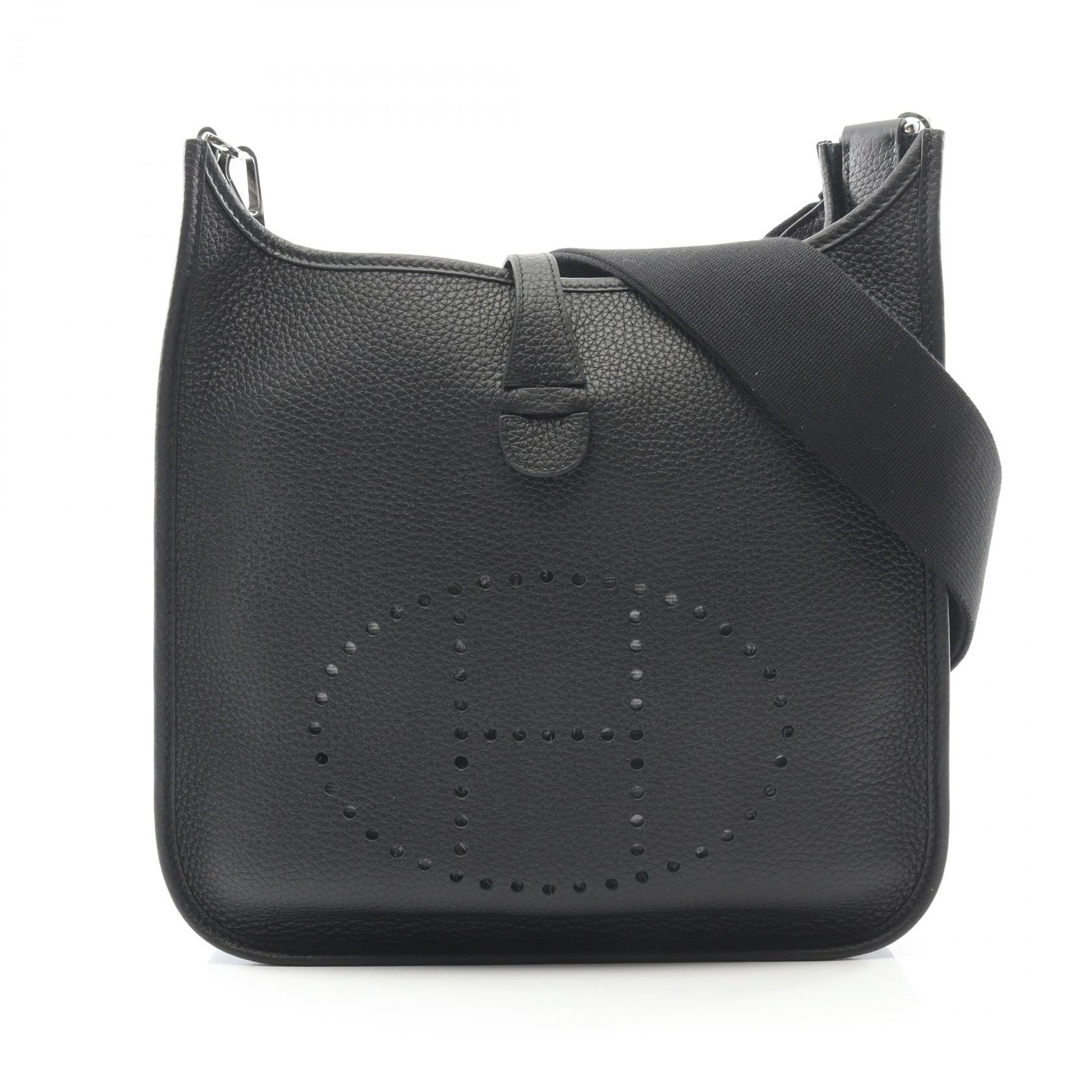 エルメス HERMES エヴリン 3 トロワ PM ショルダーバッグ バッグ レザー トリヨンクレマンス トリヨンクレマンス ブラック(エルメス) U刻印(2022年製造) レディース ブラック系 【中古】