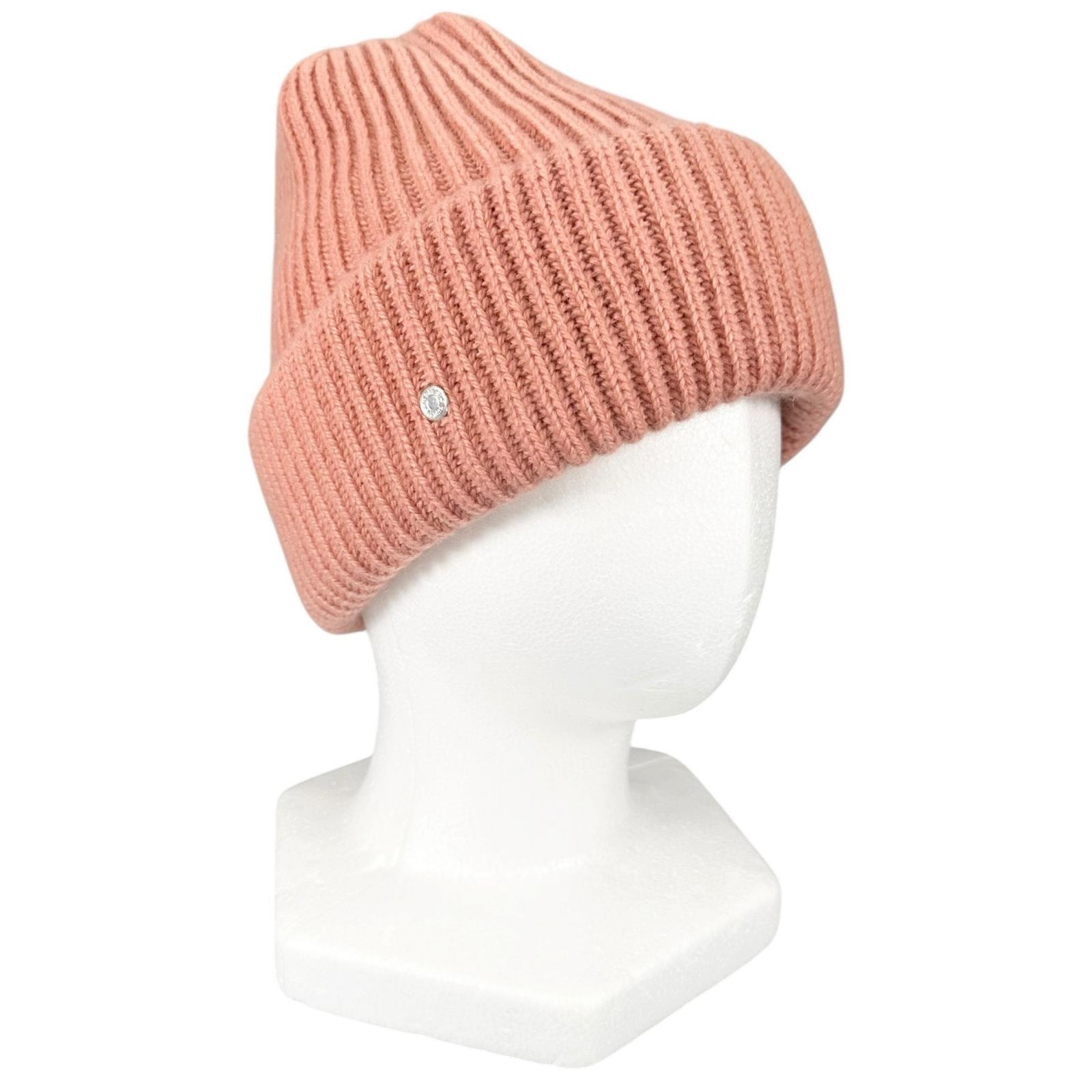 極美品 エルメス ニットキャップ フィリパ ピンク レディース M H222042N