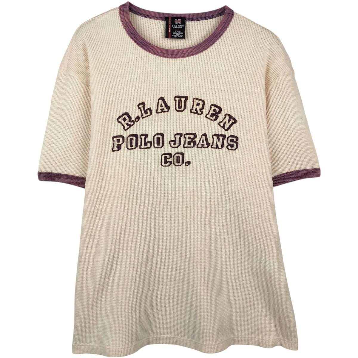 古着 90年代 ラルフローレン Ralph Lauren POLO JEANS COMPANY リンガーTシャツ メンズL相当 ヴィンテージ/eaa666839