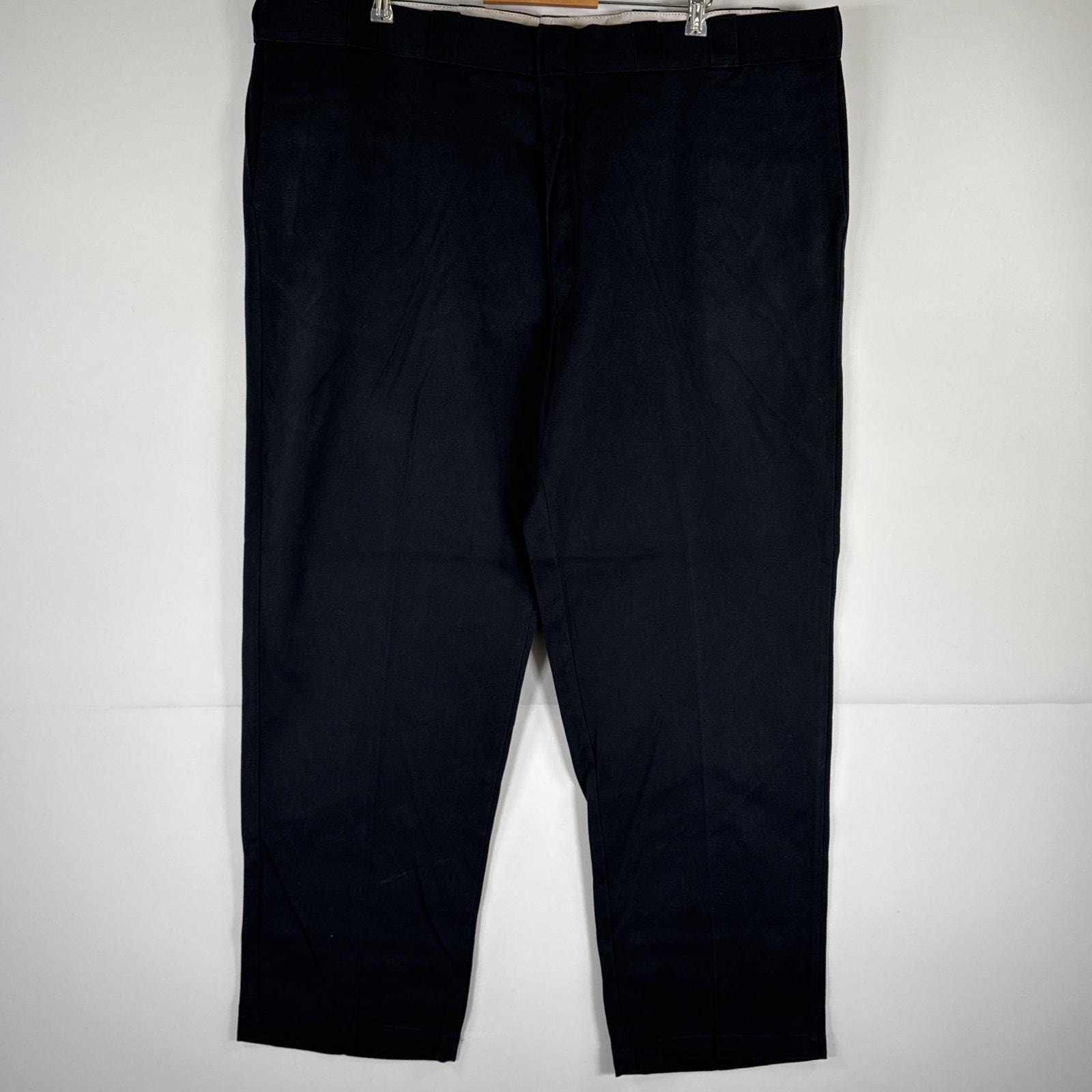 古着 ディッキーズ Dickies ワークパンツ ストレート 作業着 大きいサイズ 874 オリジナルフィット w48 L32 ブラック メンズ