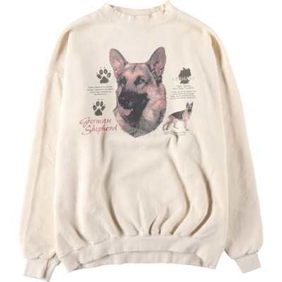 古着 90~00年代 リー Lee German Shepherd Dog ジャーマン シェパード 犬柄 アニマル スウェットシャツ トレーナー メンズXL相当 ヴィンテージ/eaa647544