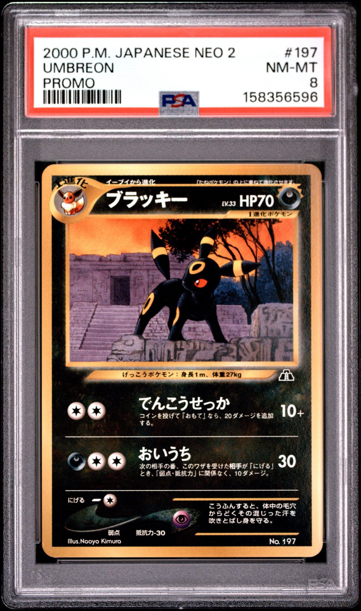 PSA10】ブラッキープレミアムファイル2: 旧裏[neoP2 No.197