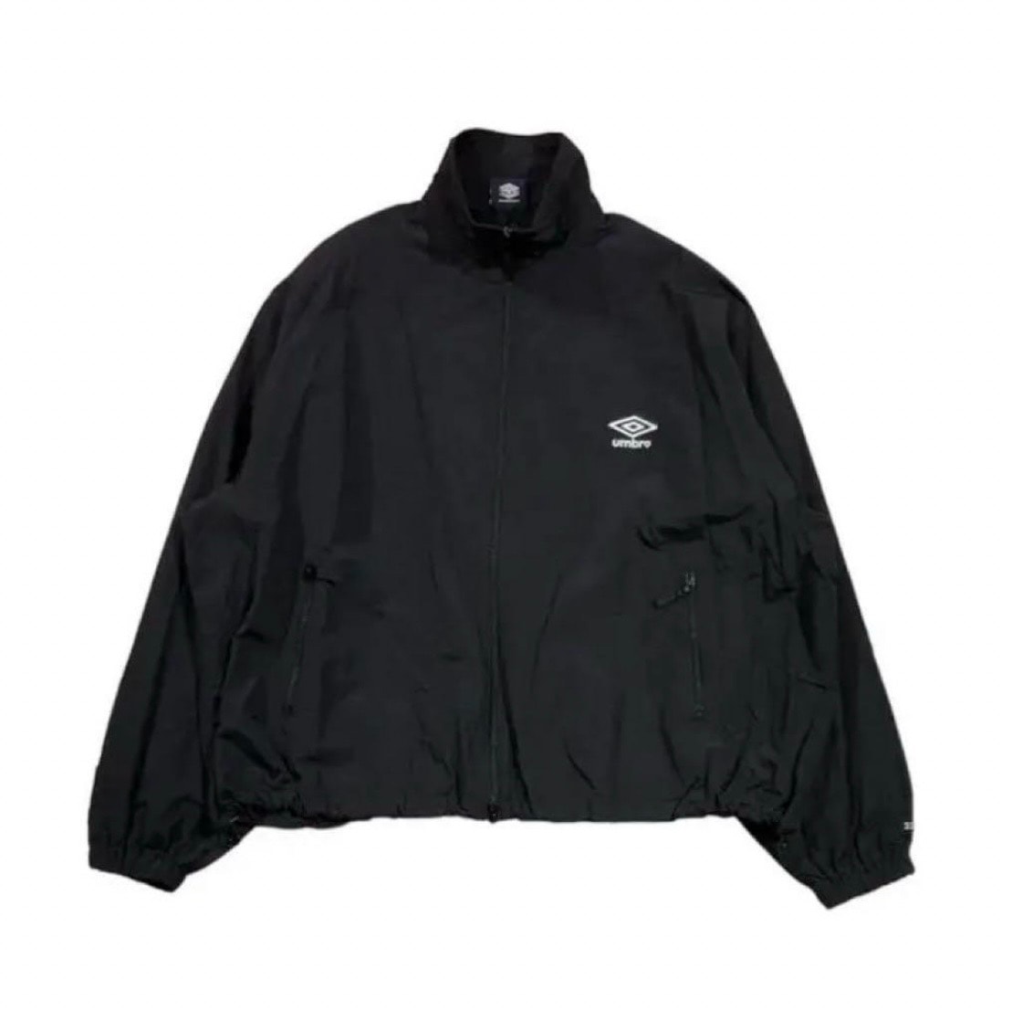 UMBRO x BASICKS Numbering Nylon Track Jacket "BLACK"