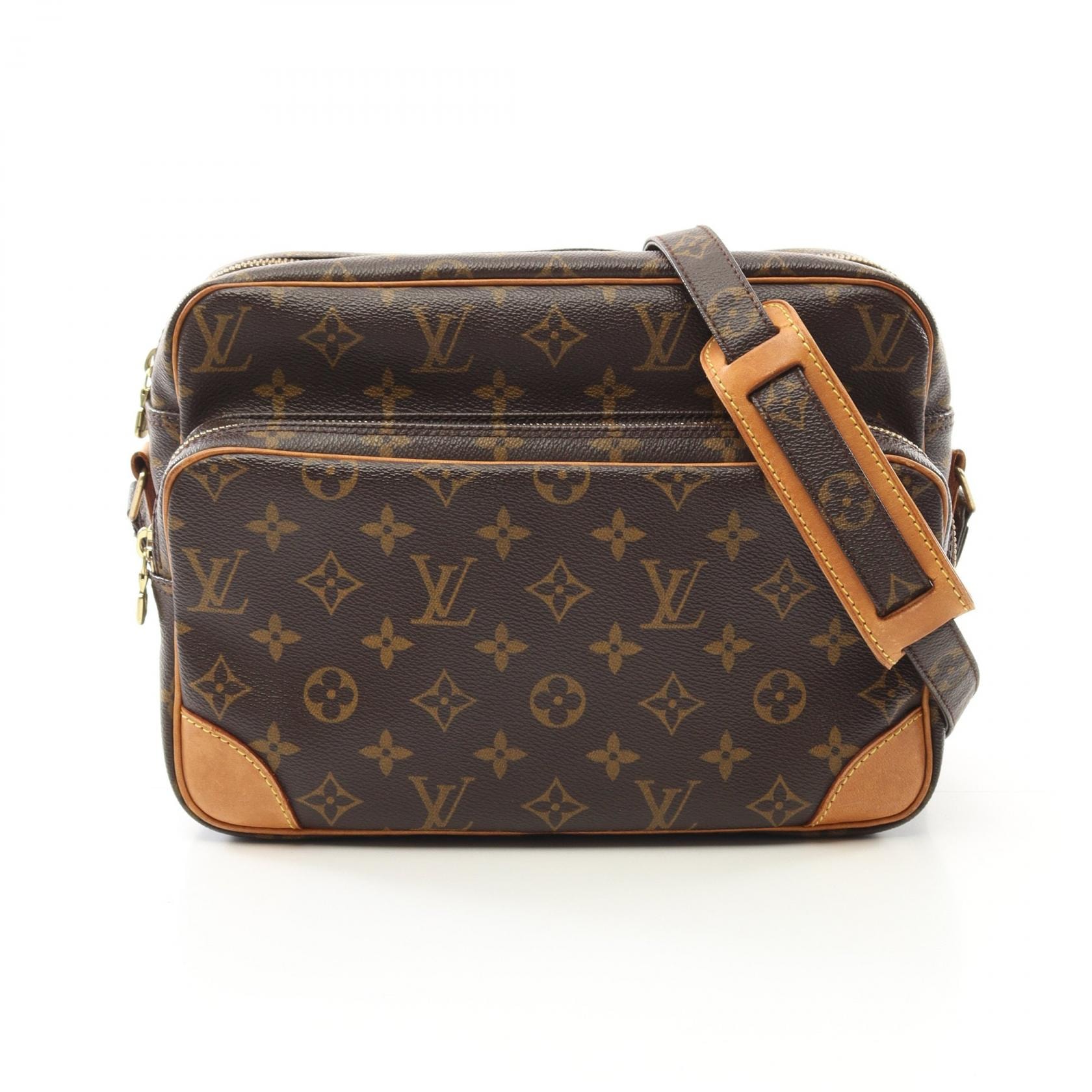 ルイ・ヴィトン LOUIS VUITTON ナイル ショルダーバッグ バッグ PVCコーティングキャンバス レザー モノグラム レディース ブラウン系 M45244 【中古】