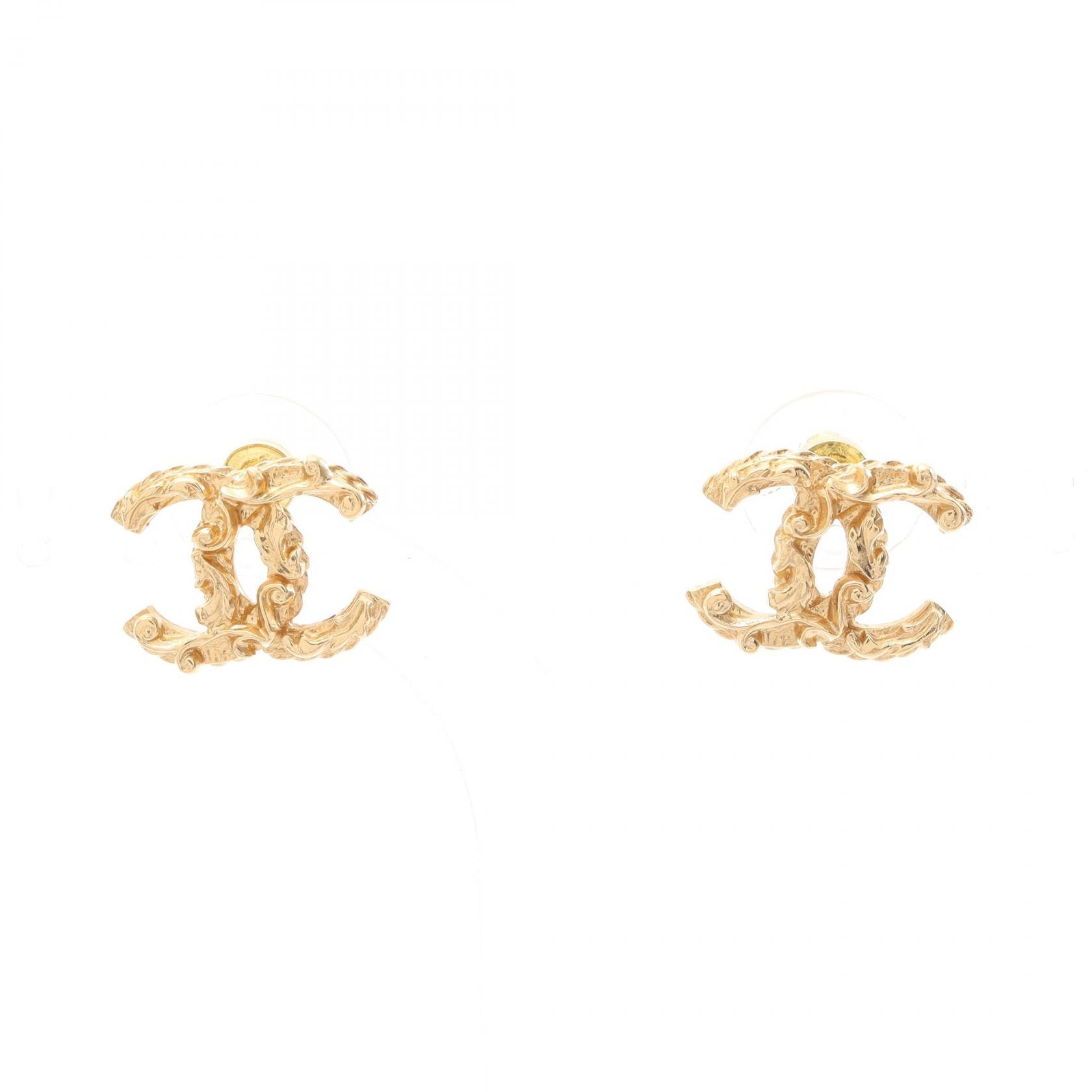 シャネル CHANEL ココマーク ピアス ジュエリー GP(ゴールドメッキ) レディース ゴールド系 【中古】