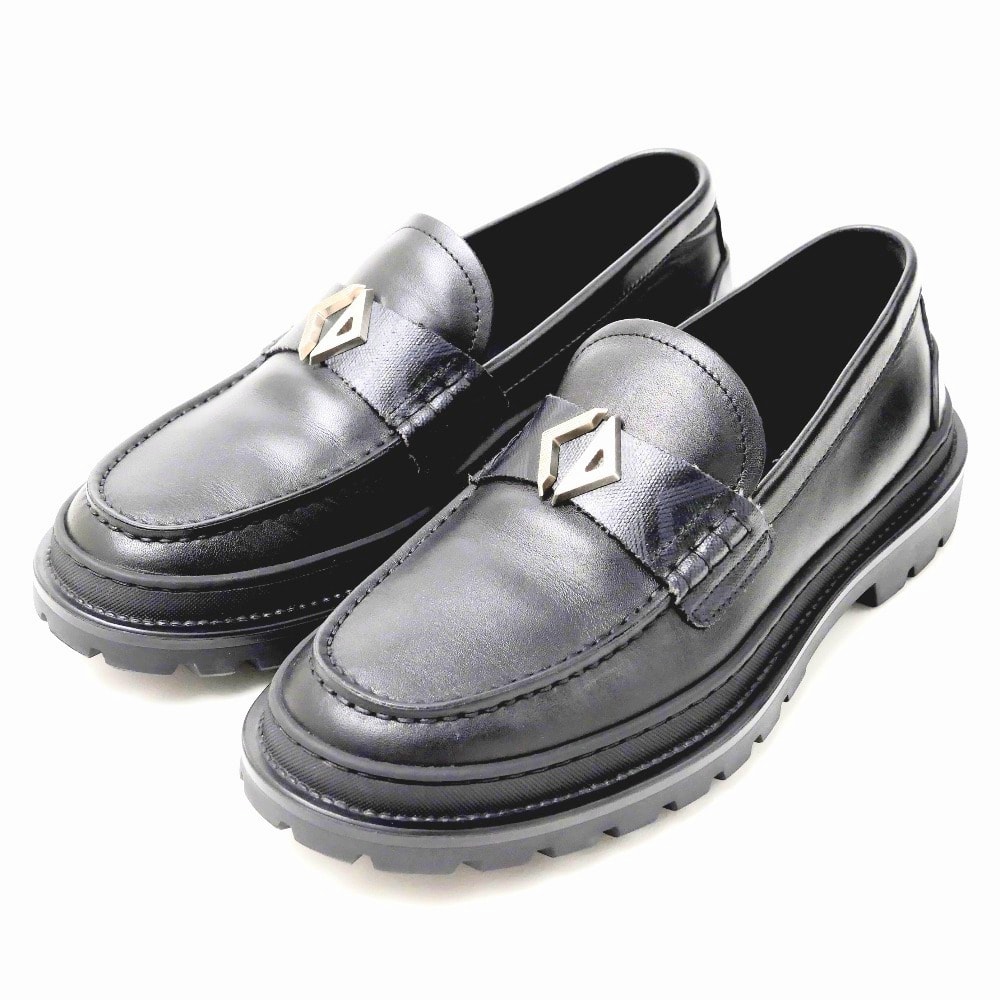 Dior ディオール Explorer エクスプローラー ローファー サイズ39 CDロゴ ダービーシューズ 厚底 レザー 靴 ブランド古着【中古】20250701/RA5274