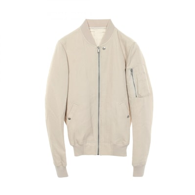 リックオウエンス Rick Owens ブルゾン 衣料品 アウター シルク コットン メンズ ホワイト系 RU19S2791-SCP 【中古】