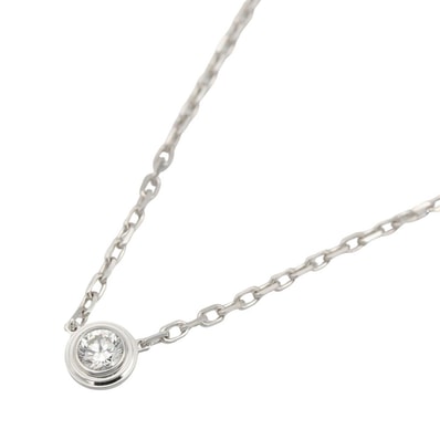 カルティエ CARTIER ダムール SM ネックレス ネックレス ジュエリー K18WG(ホワイトゴールド) ダイヤモンド レディース クリア系 / シルバー系 B7215900 【中古】