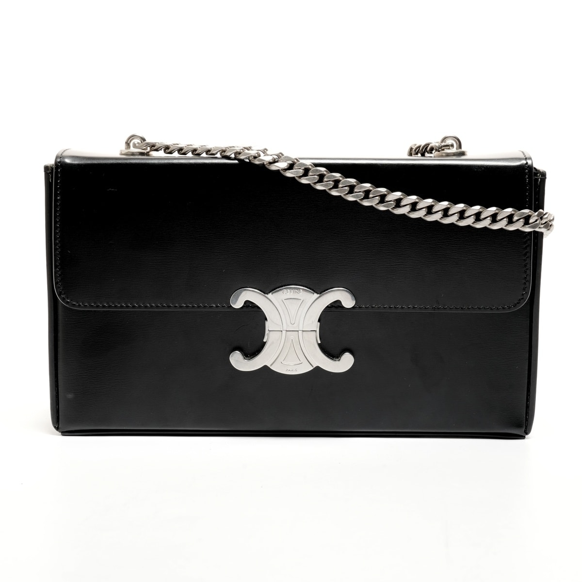 セリーヌ CELINE トリオンフ レザー カメラバッグ セミショルダーバッグ ショルダーバッグ【中古】