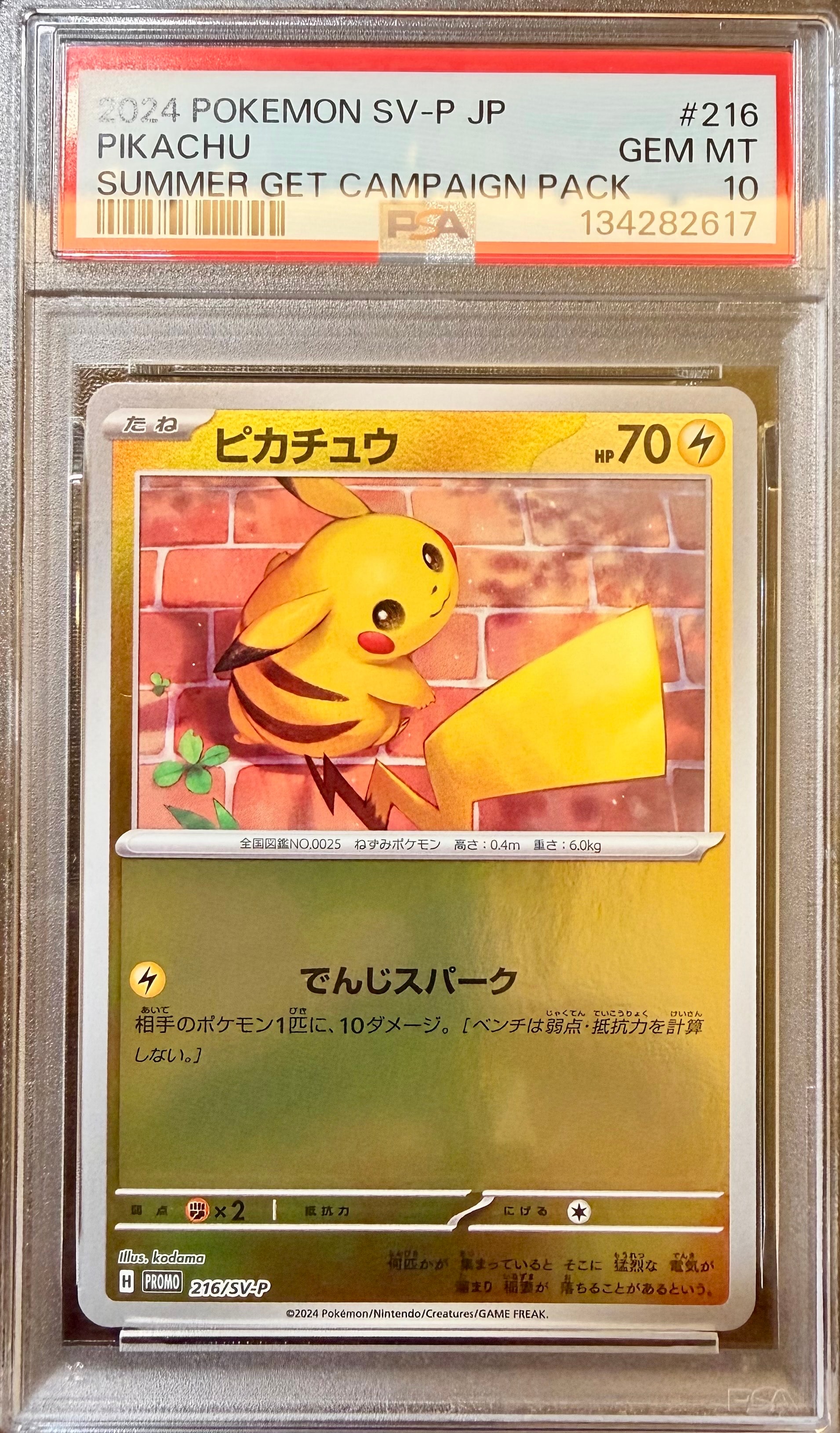 ピカチュウ P [SV-P 216](プロモカードパック「ポケカの夏がキタ!プロモカードGetキャンペーン!」)
