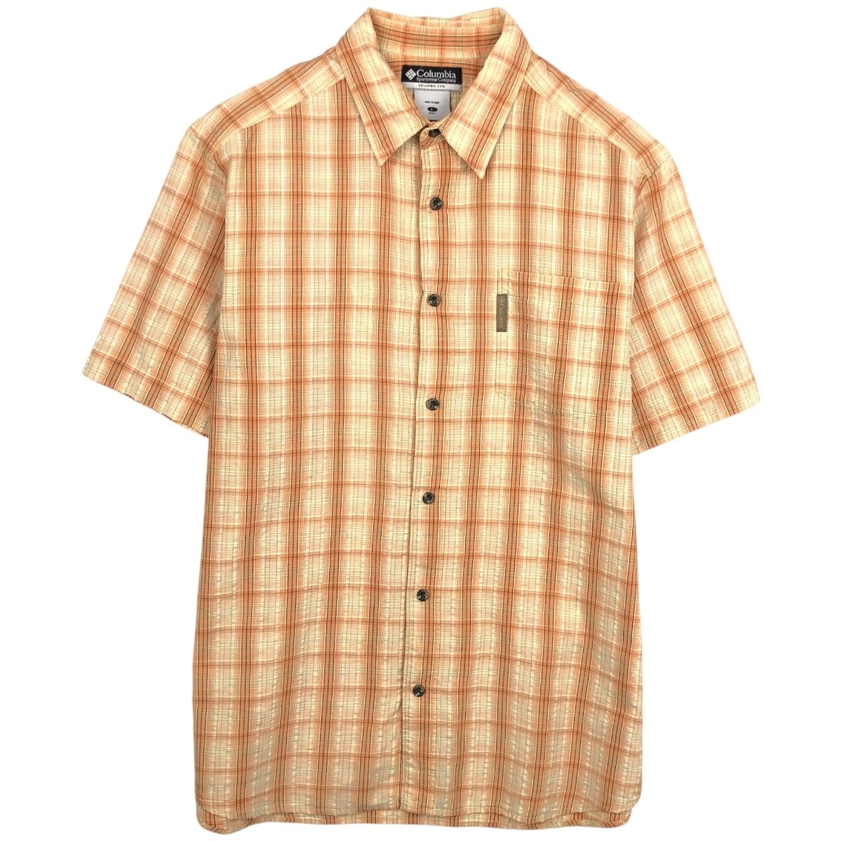 古着 00年代 コロンビア Columbia 半袖 コットン チェックシャツ メンズL相当/eaa668750
